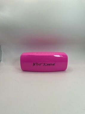 Betsey Johnson Hot Pink Eyeglass Case